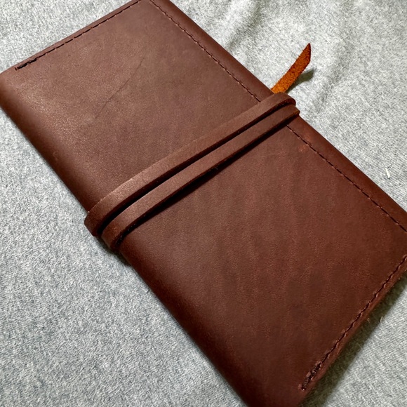 Portland Leather Goods Cognac Wrap Wallet - Picture 7 of 7